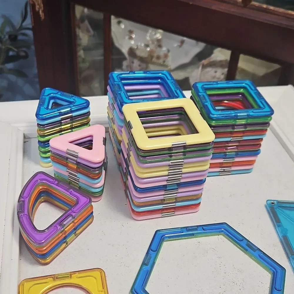 Colorful Magnetic Building Blocks Set for Kids